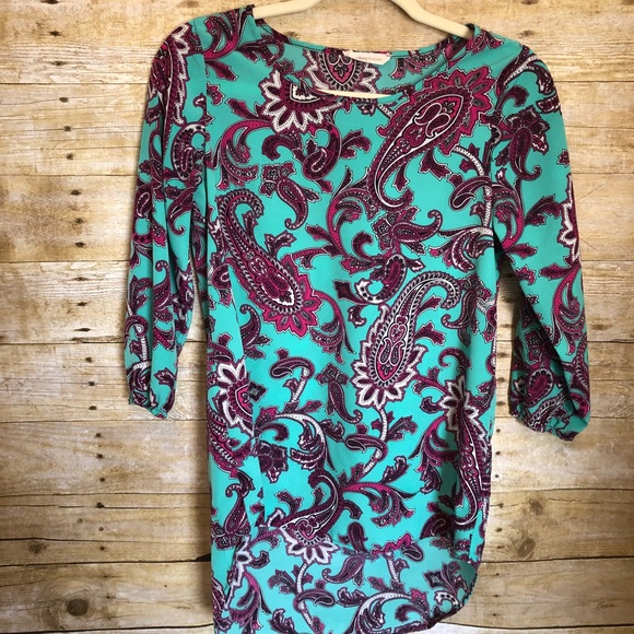 Newbury Kustom Womens Size Small Turquoise Pink - Picture 1 of 7